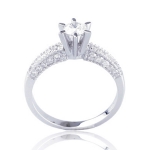 Lois Diamond 0.80 KARAT F COLOR PIRLANTA TEKTAŞ YÜZÜK KENAR TAŞLI YT1049