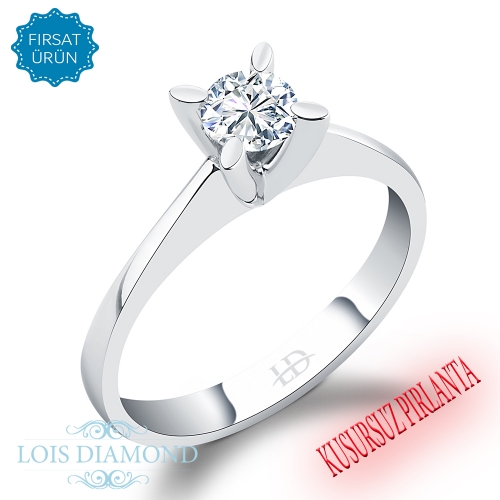 Lois Diamond 0.52ct I VVS1 color pırlanta tektaş yüzük YZ2042
