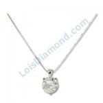 Lois Diamond D RENK TEK TAŞ PIRLANTA KOLYE 0.30 CARAT LOİS DİAMOND P1130