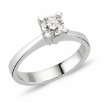 Lois Diamond YZ1988 0.32ct F color pırlanta tektaş yüzük