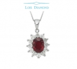 Lois Diamond Pırlanta Yakut Kolye ky2032